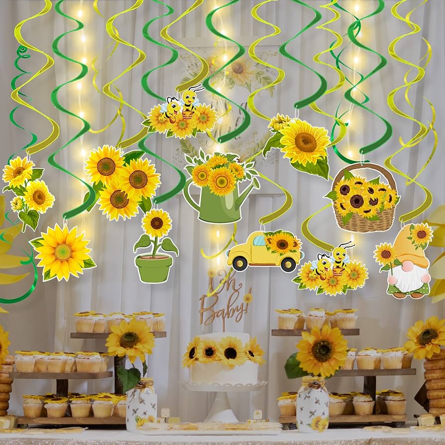 sunflower party decorations