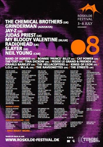 roskilde festival 2007 lineup