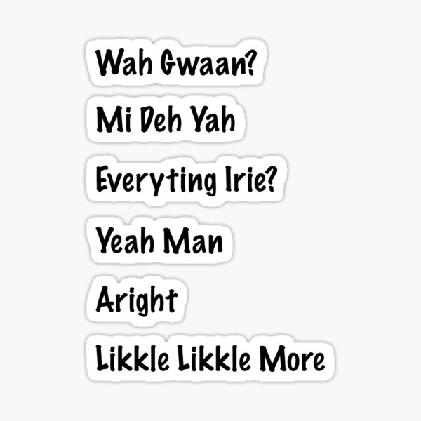 jamaican phrases funny