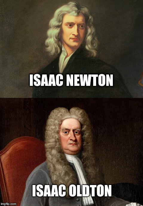 meme de isaac newton