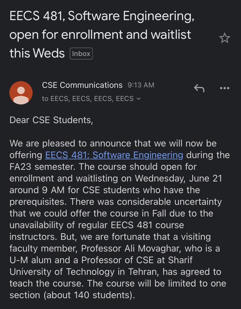 eecs waitlist