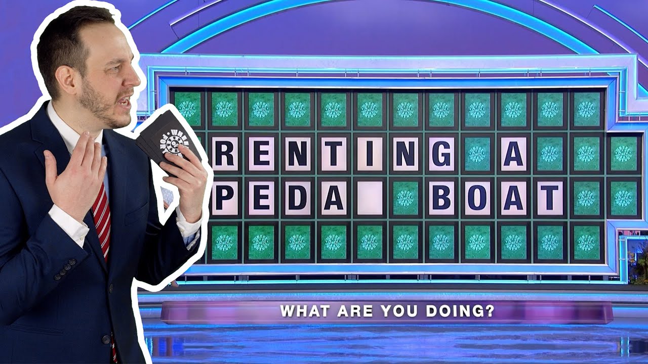 renting a pedal boat wheel of fortune