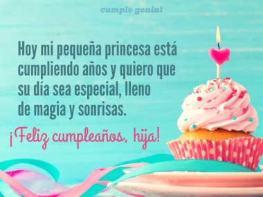 frases bonita de cumpleaños para una hija