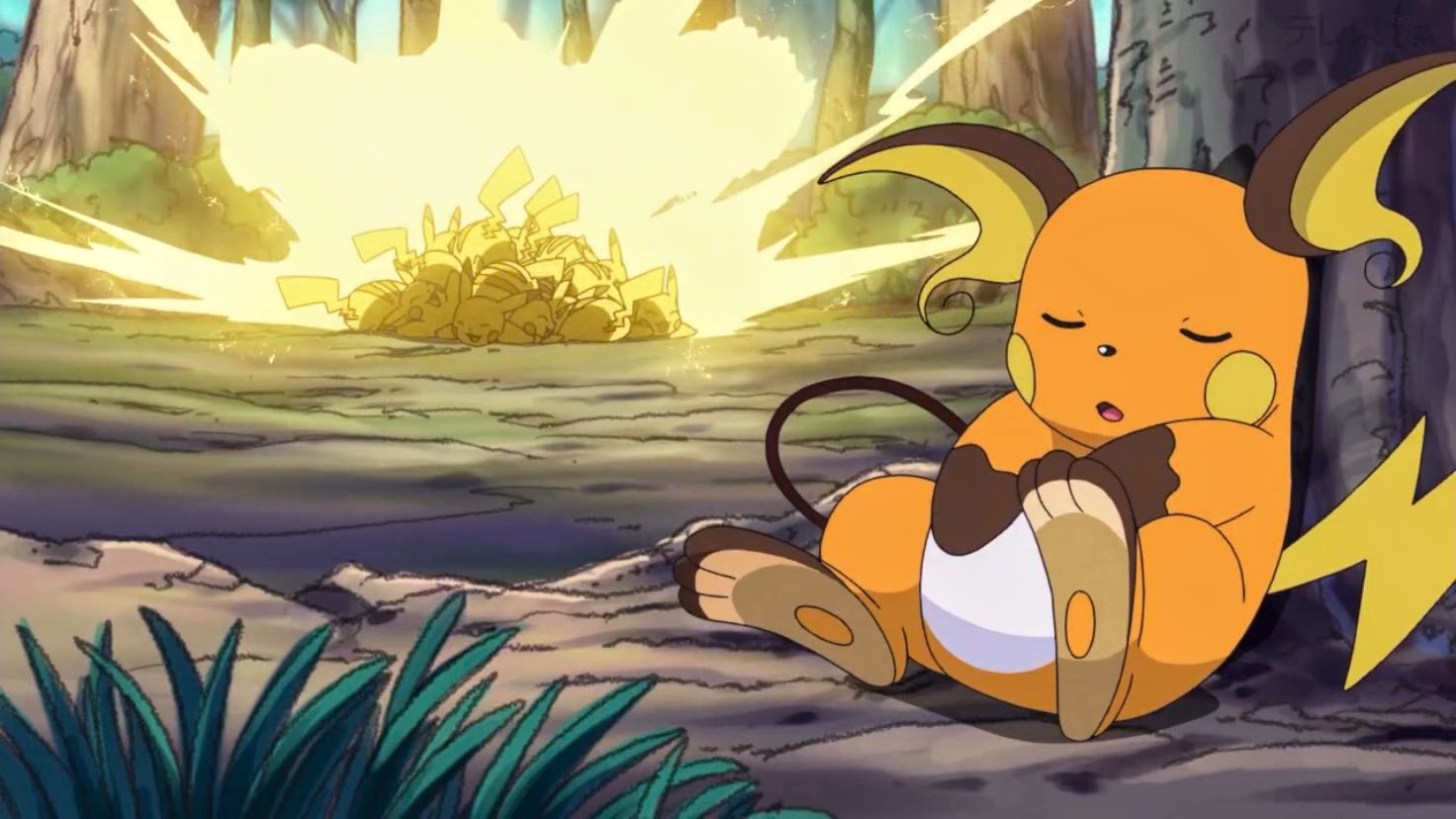 sleeping raichu