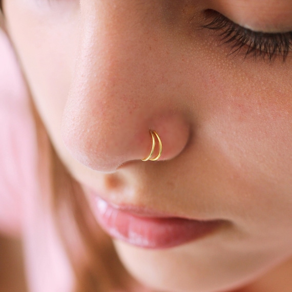 nose piercing ring gold