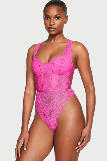 victoria secret bodysuit pink