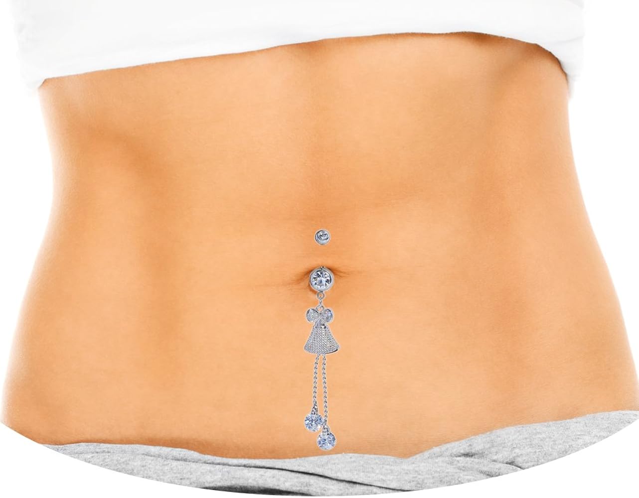 barbell navel piercing