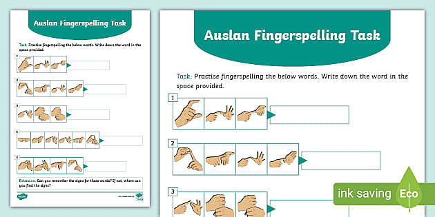 auslan fingerspelling games