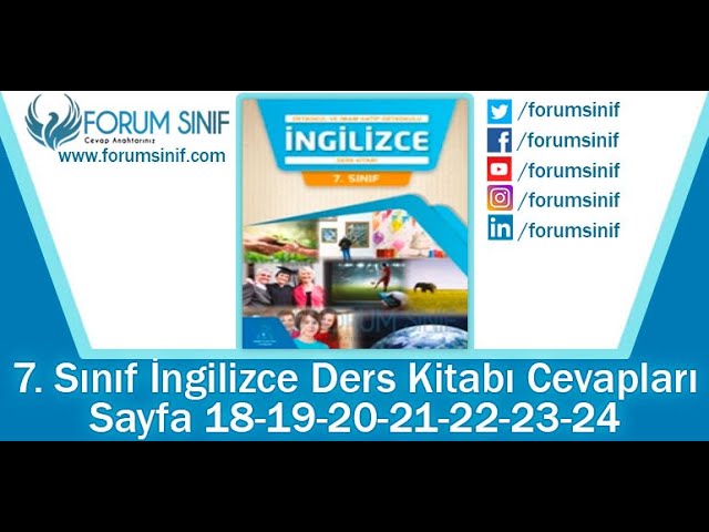 ingilizce ders kitabı sayfa 20 7 sınıf