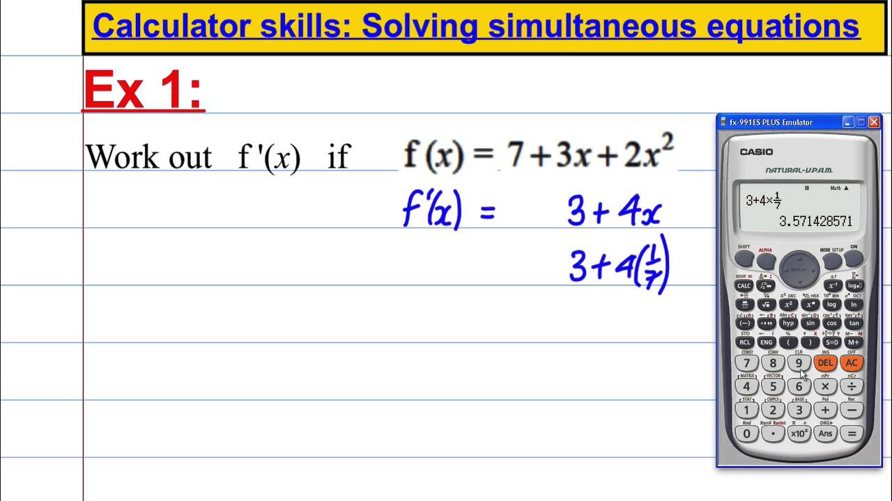 differentiation calc