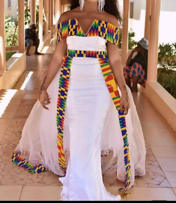 african inspired wedding dress