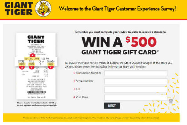 www.gianttiger.com/survey