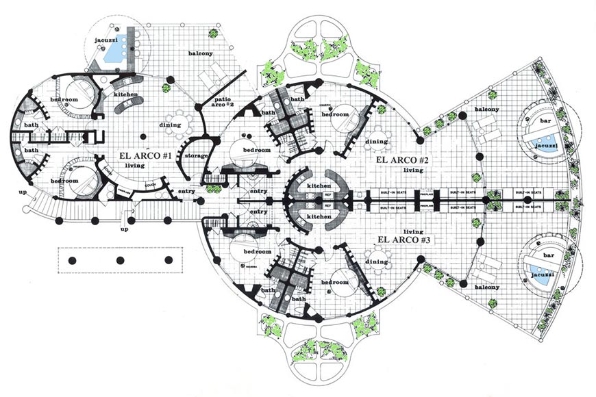 club cascadas de baja resort layout