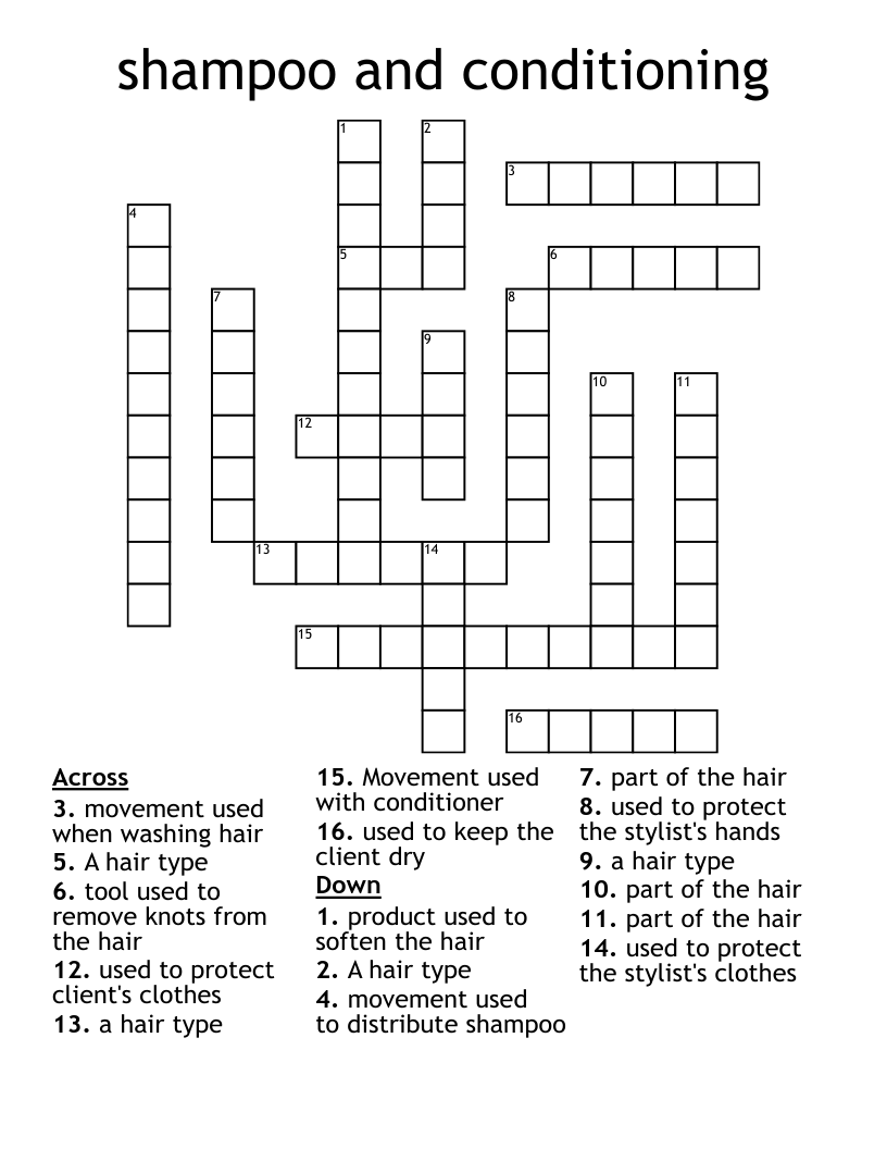 hair product crossword clue