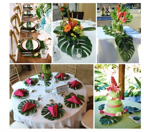 luau table decorations