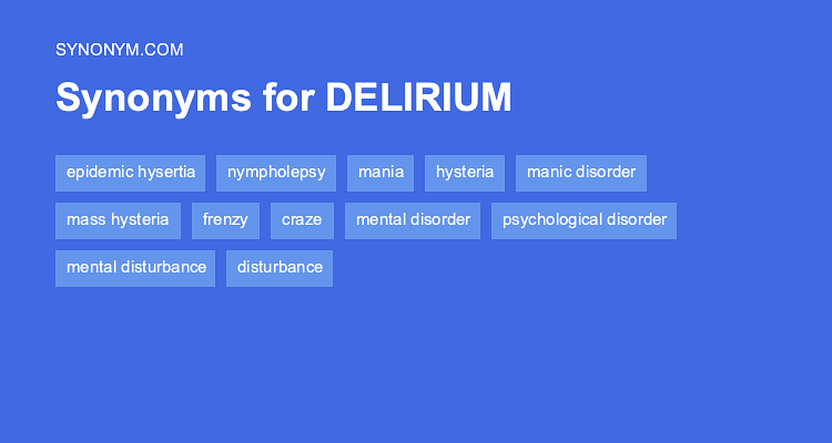 deliriously synonym