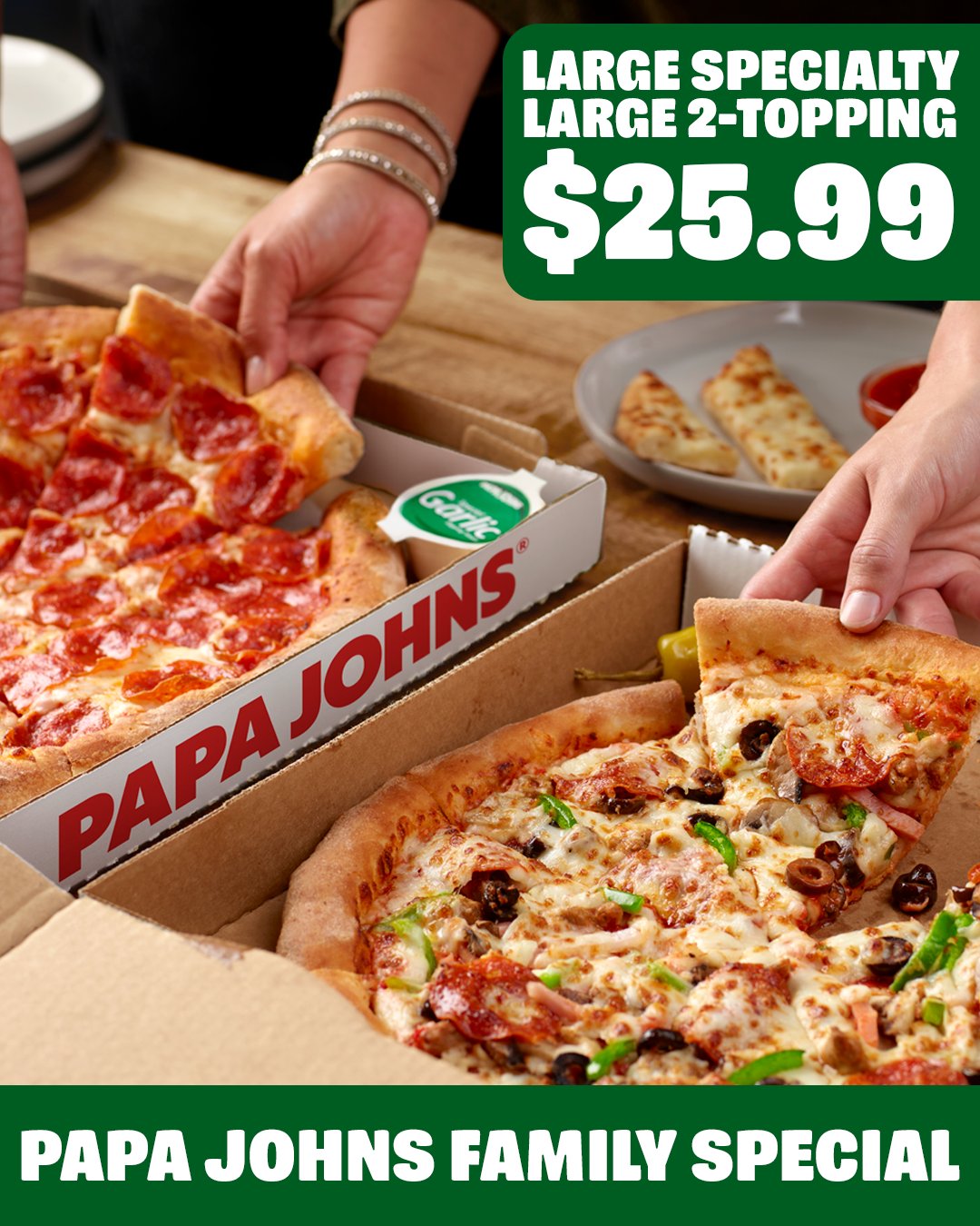 papa johns pizza specials