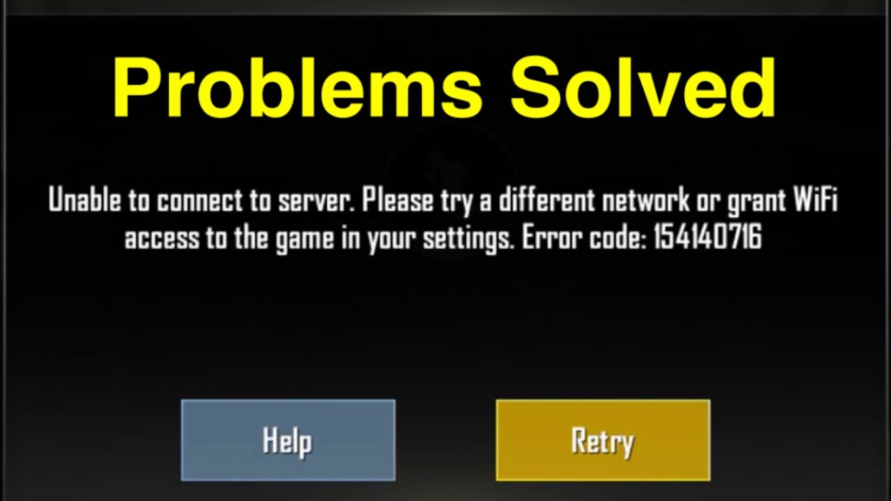 pubg could not connect to server