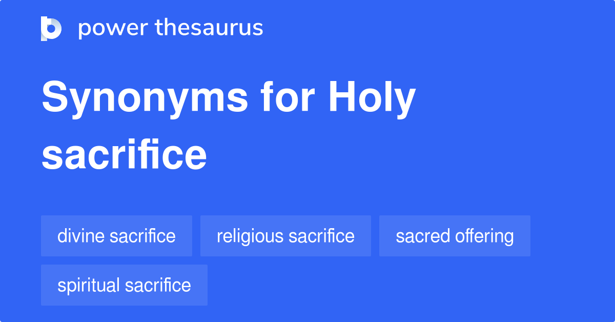 sacrifice synonym