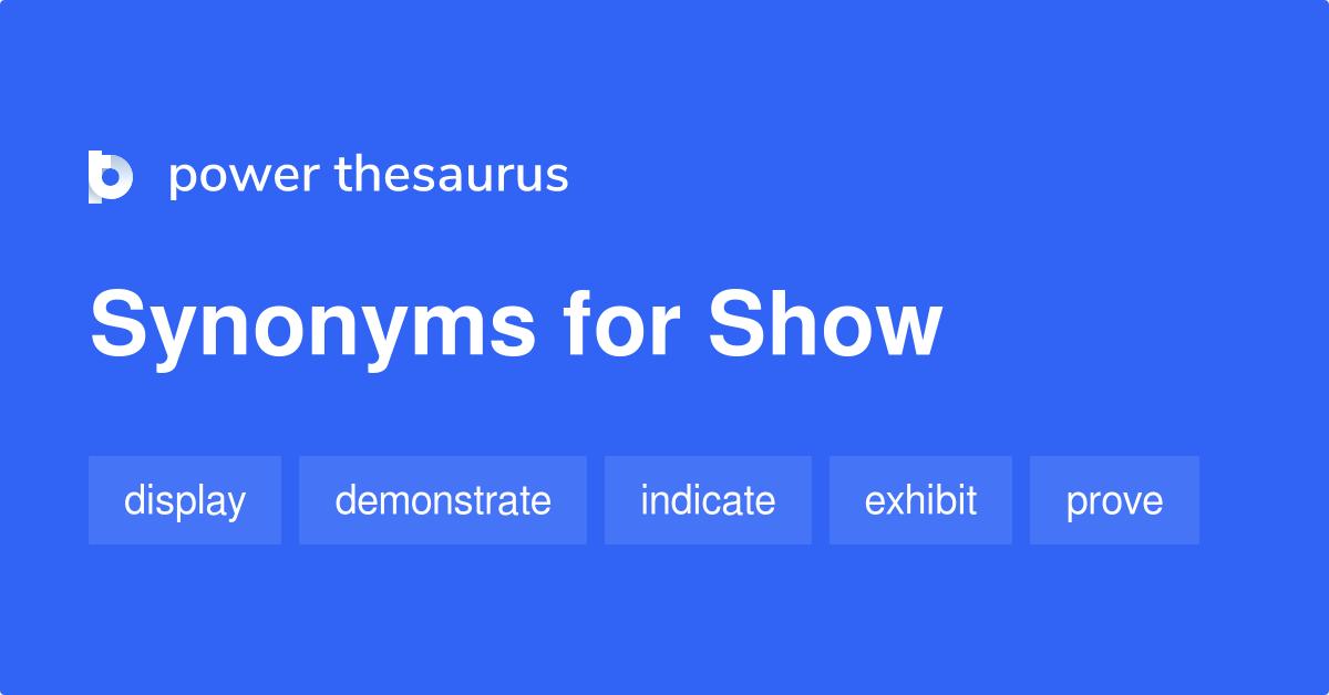 show synonym