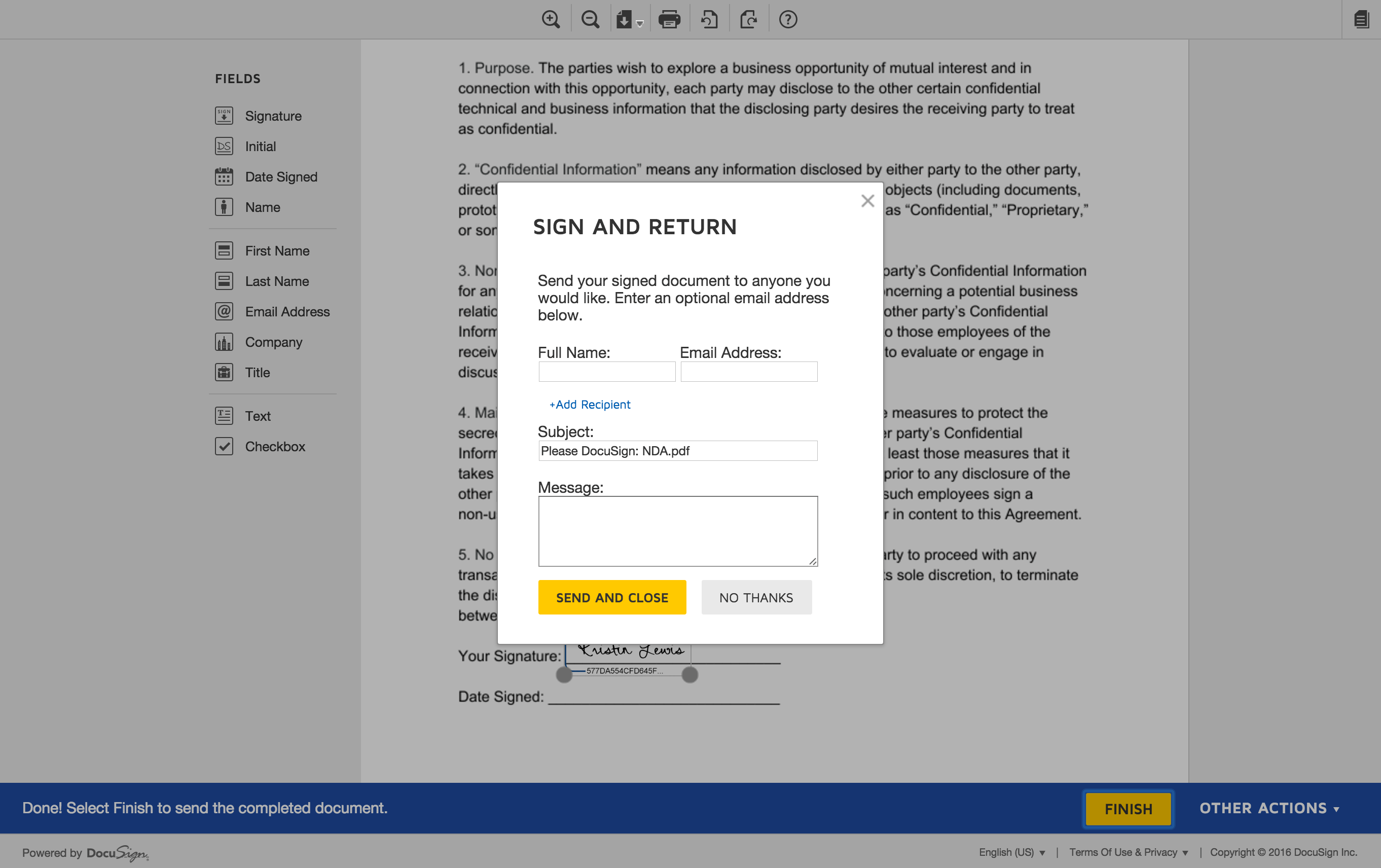 docusign tutorial