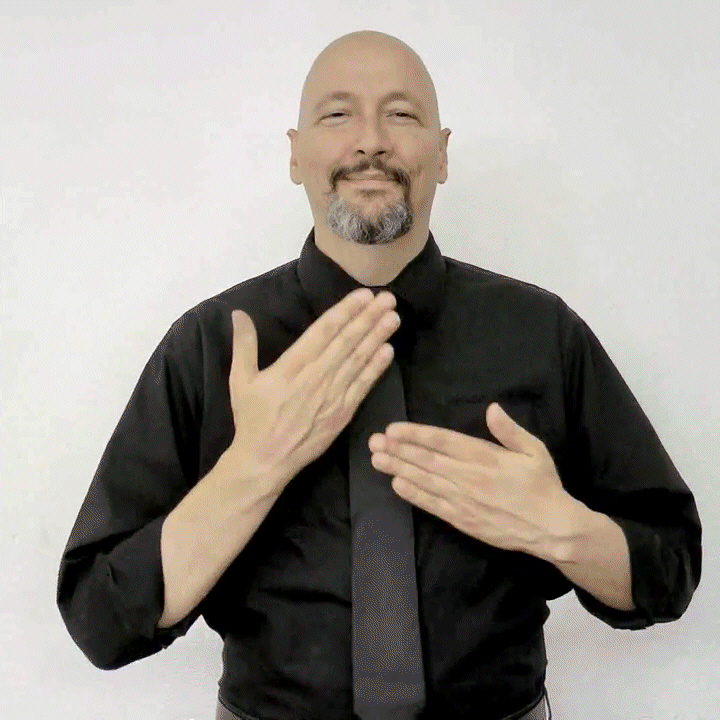 american sign language happy