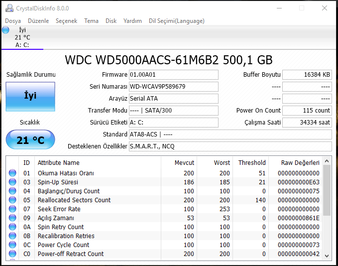 hdd de rpm nedir