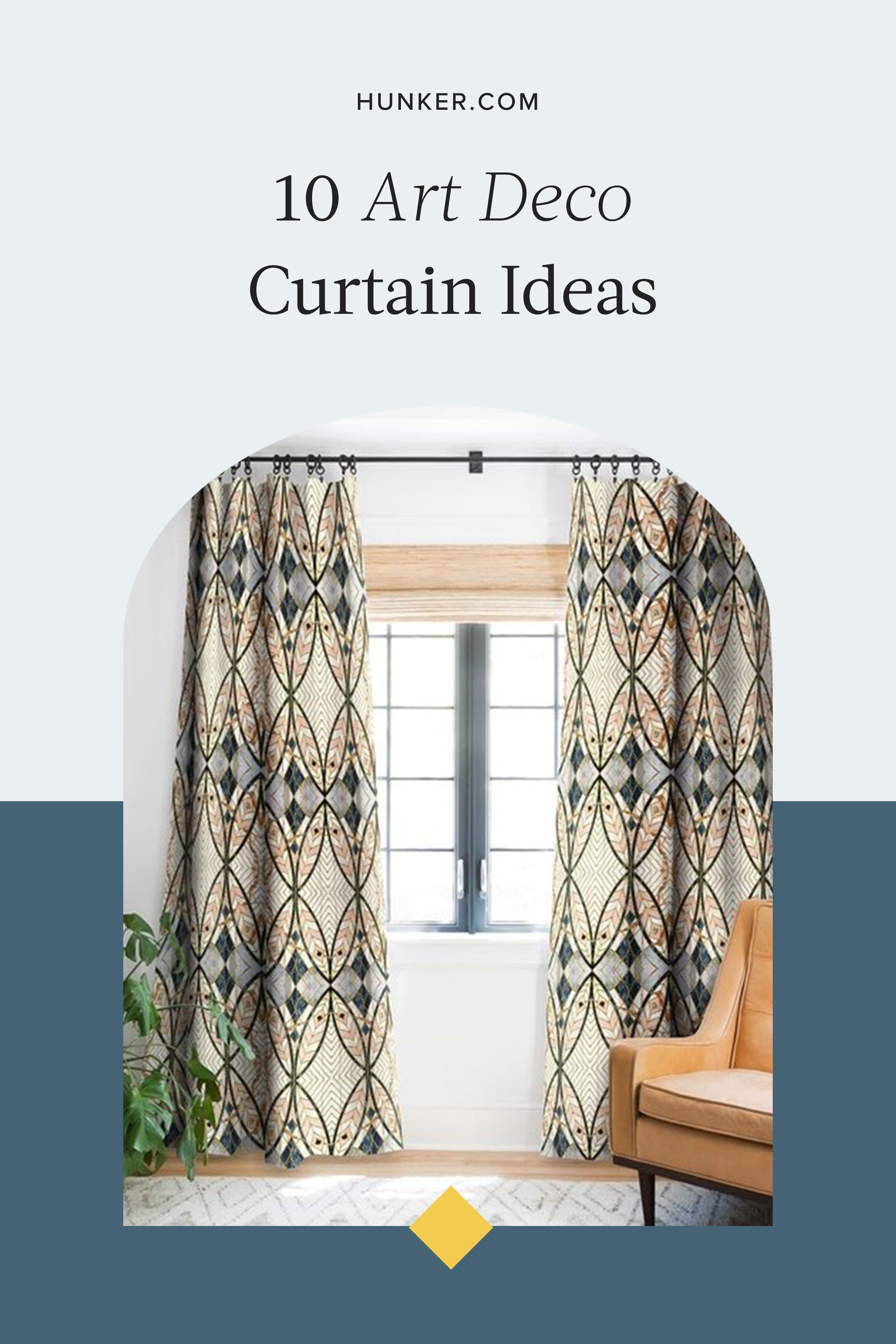 art deco drapes