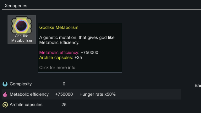 rimworld metabolic efficiency