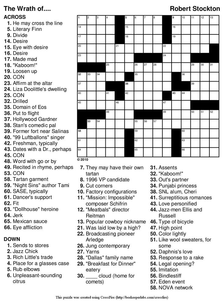 crossword clue loosen