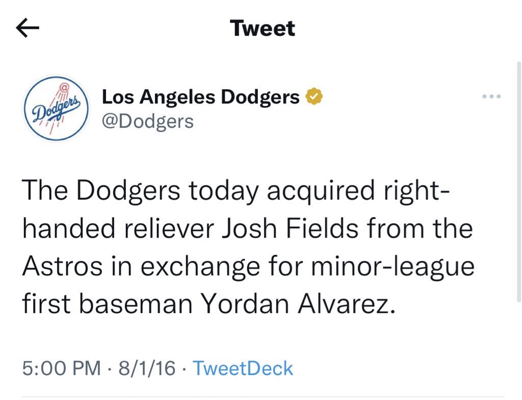 dodgers tweets