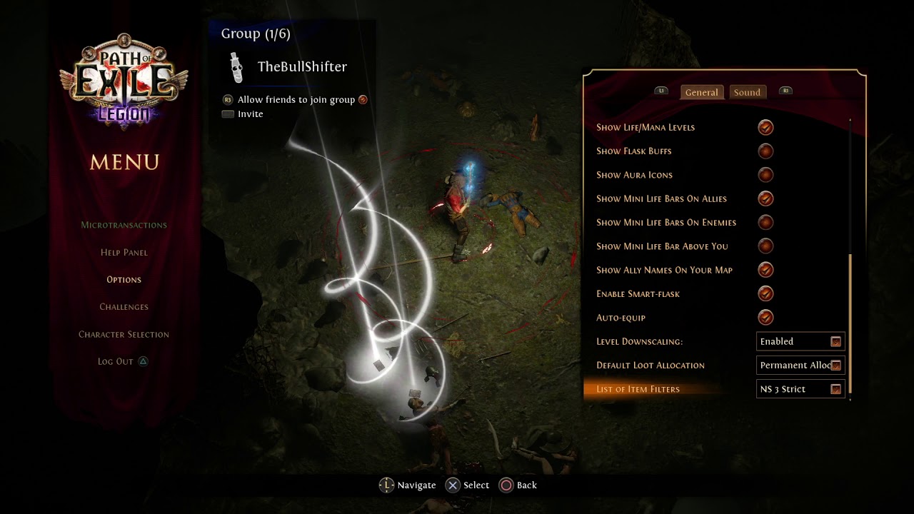 path of exile loot filter ps4