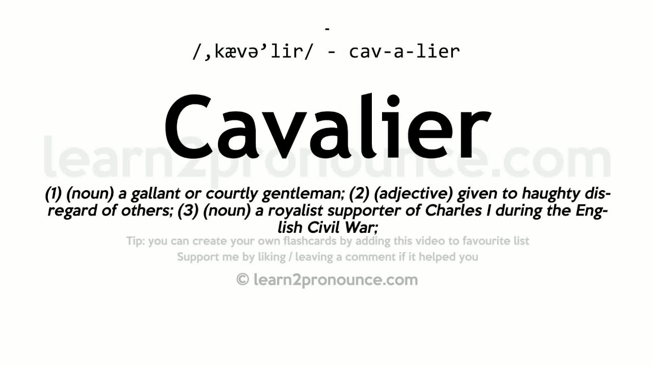 define cavalier