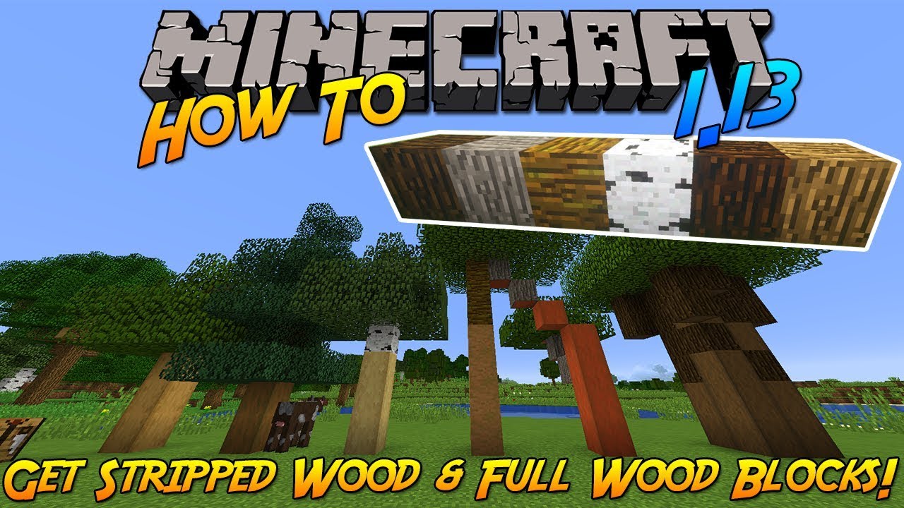 how to strip wood in minecraft