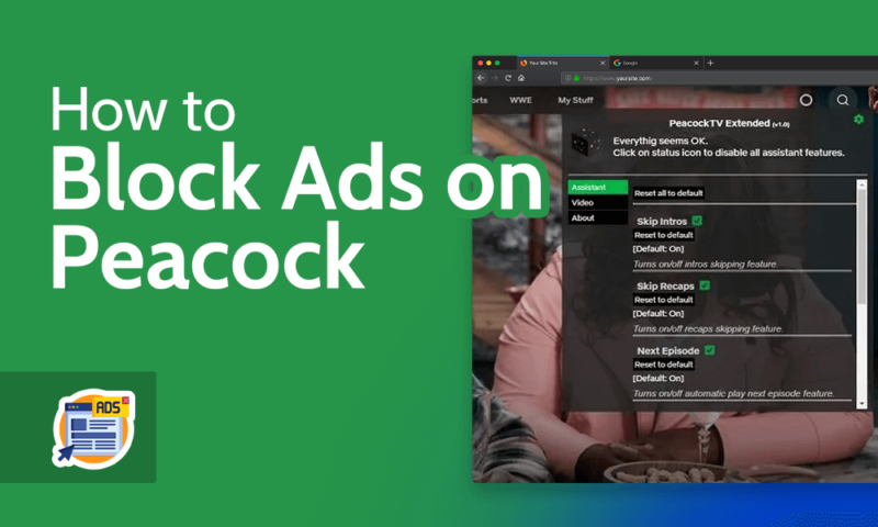 how to turn off english ad on peacock permanently