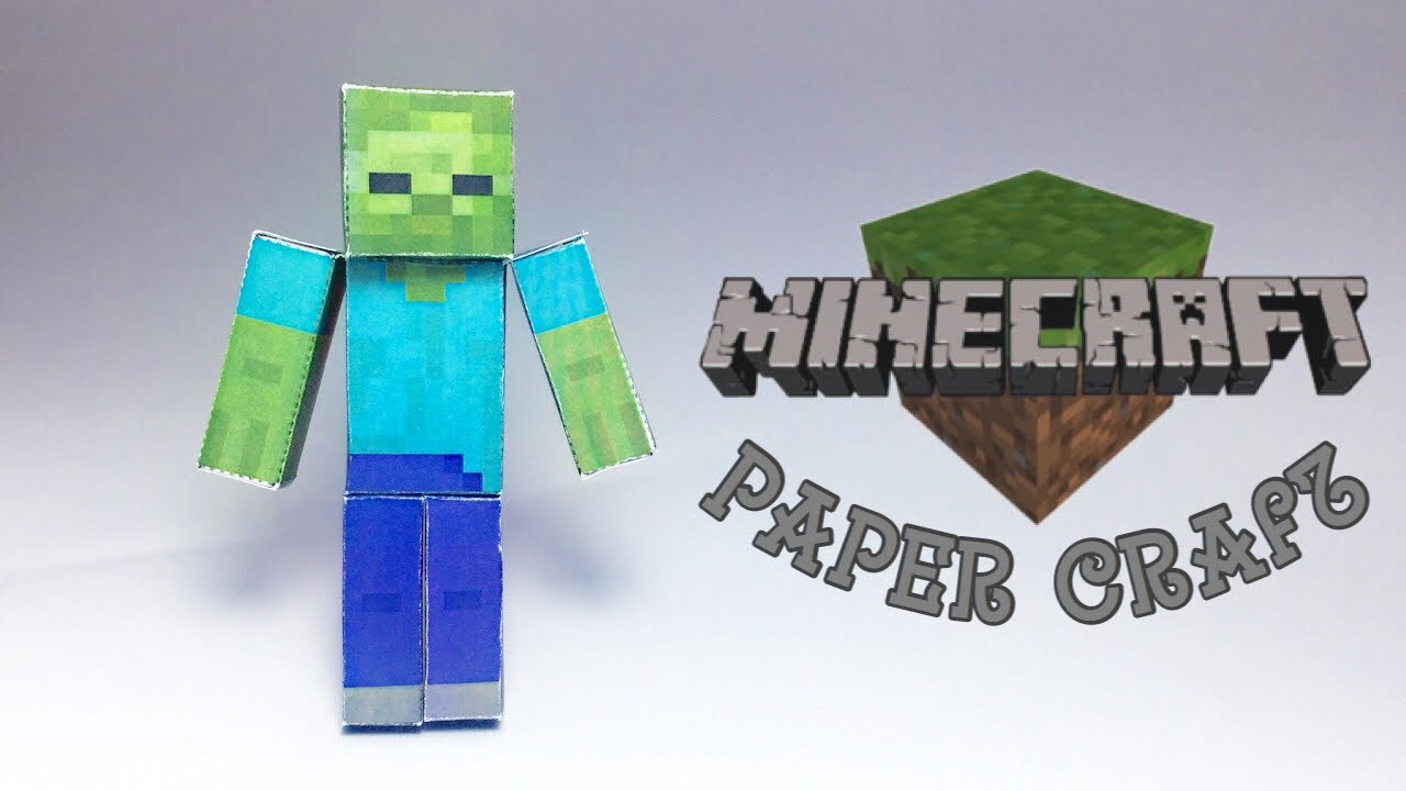 minecraft papercraft zombie