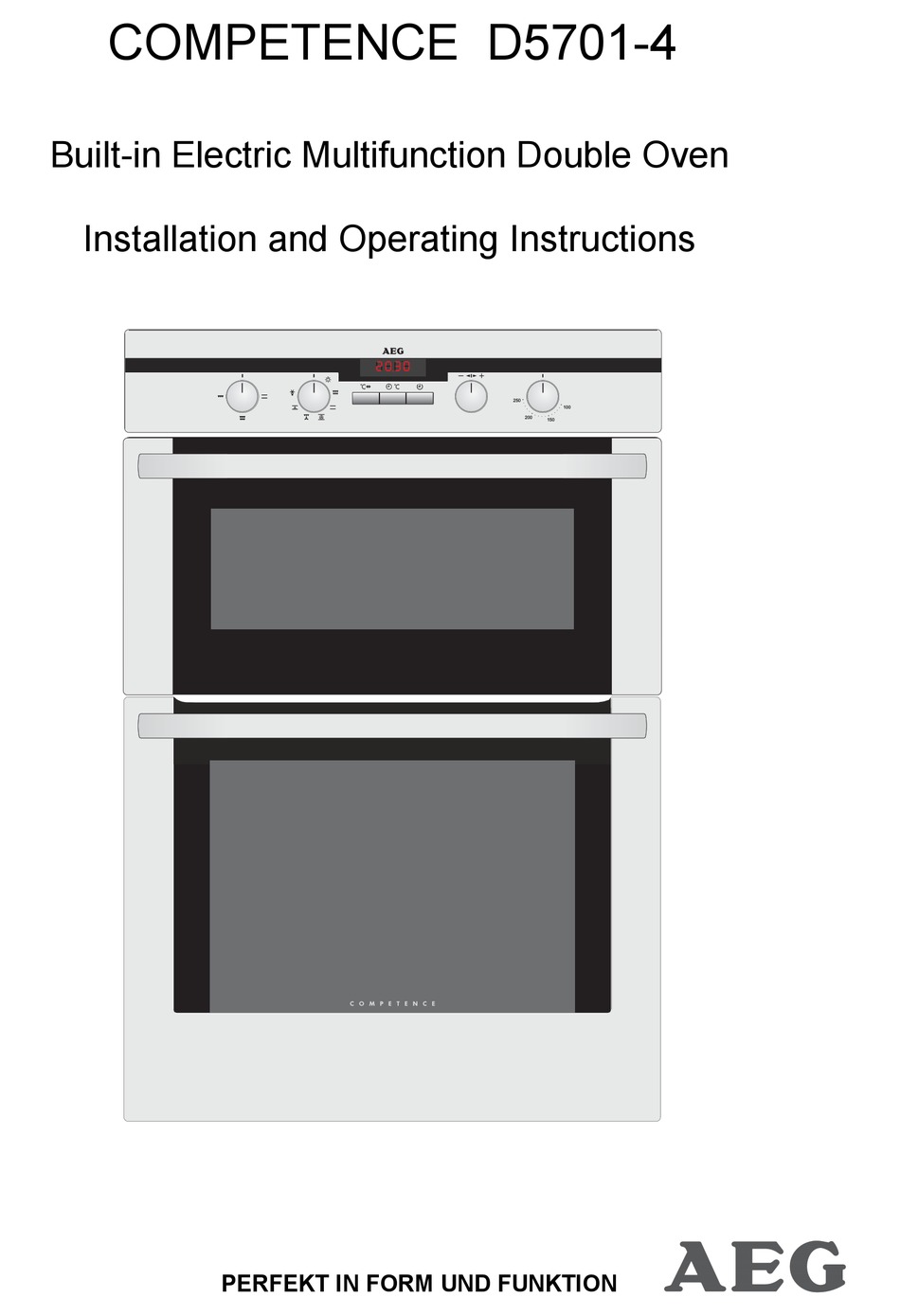 aeg oven manual