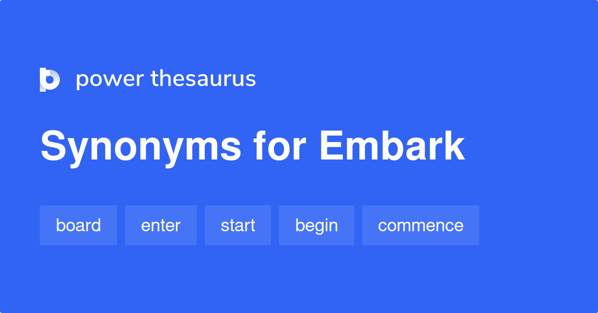 embark synonym