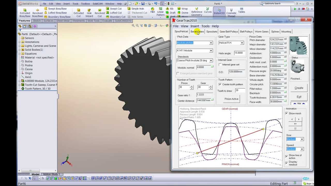 solidworks geartrax