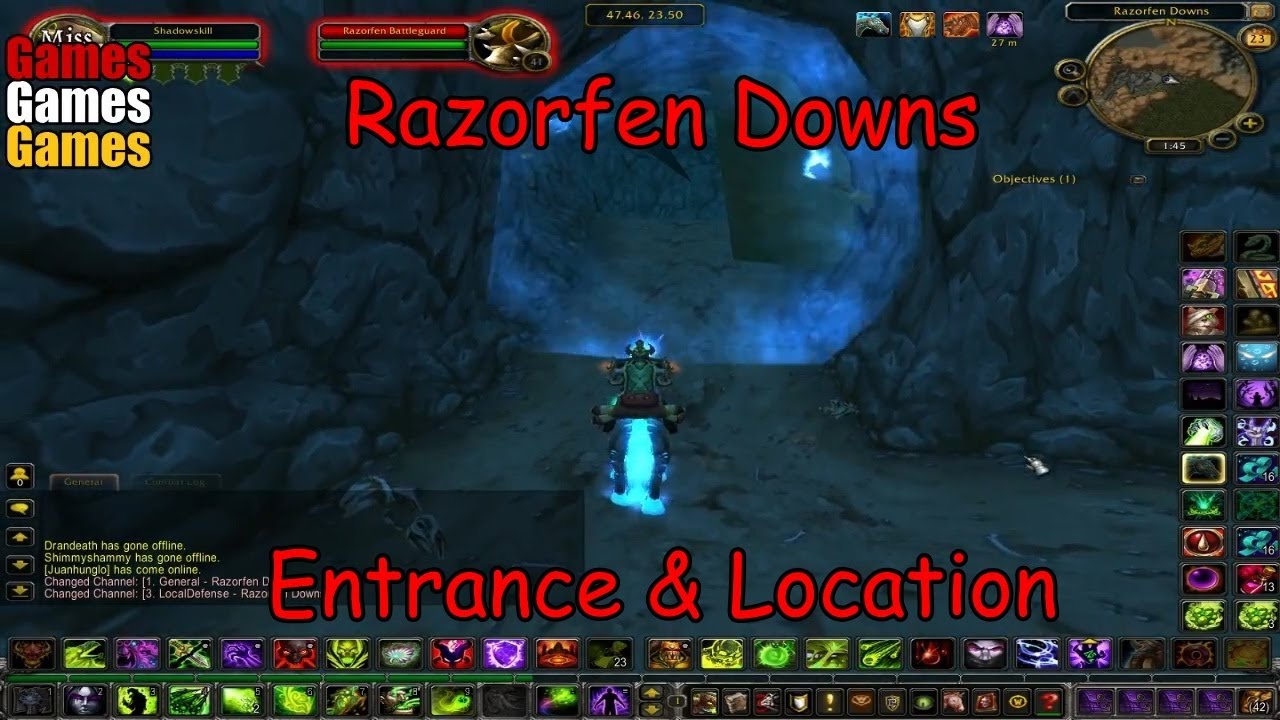 razorfen downs entrance location