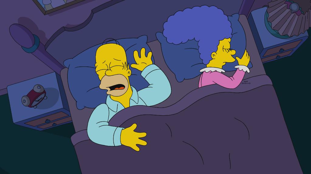 simpsons bed