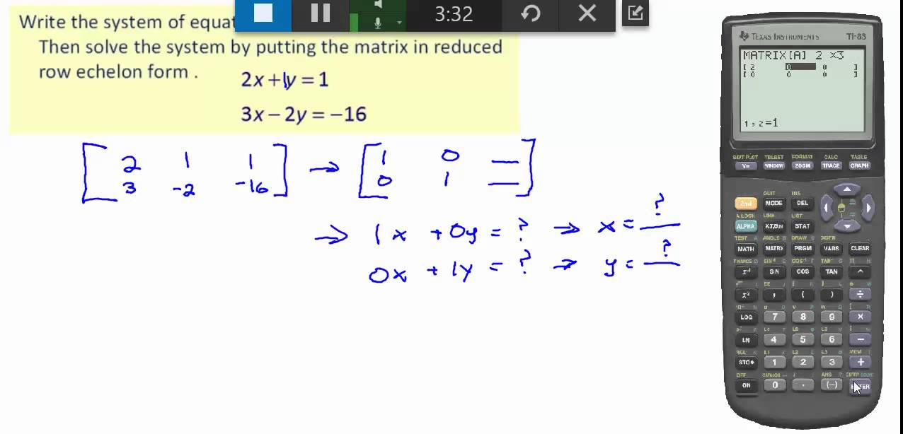 reduced row echelon calculator