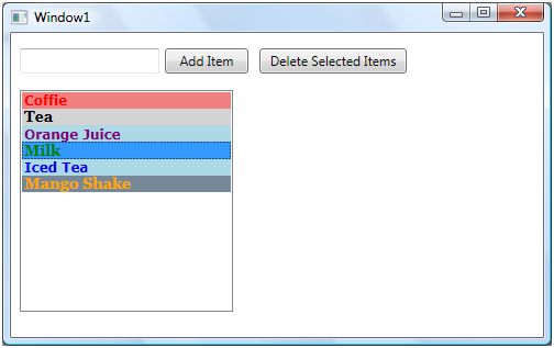 wpf listview