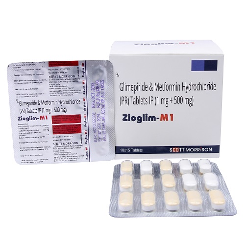 glimepiride 1 mg metformin 500 mg