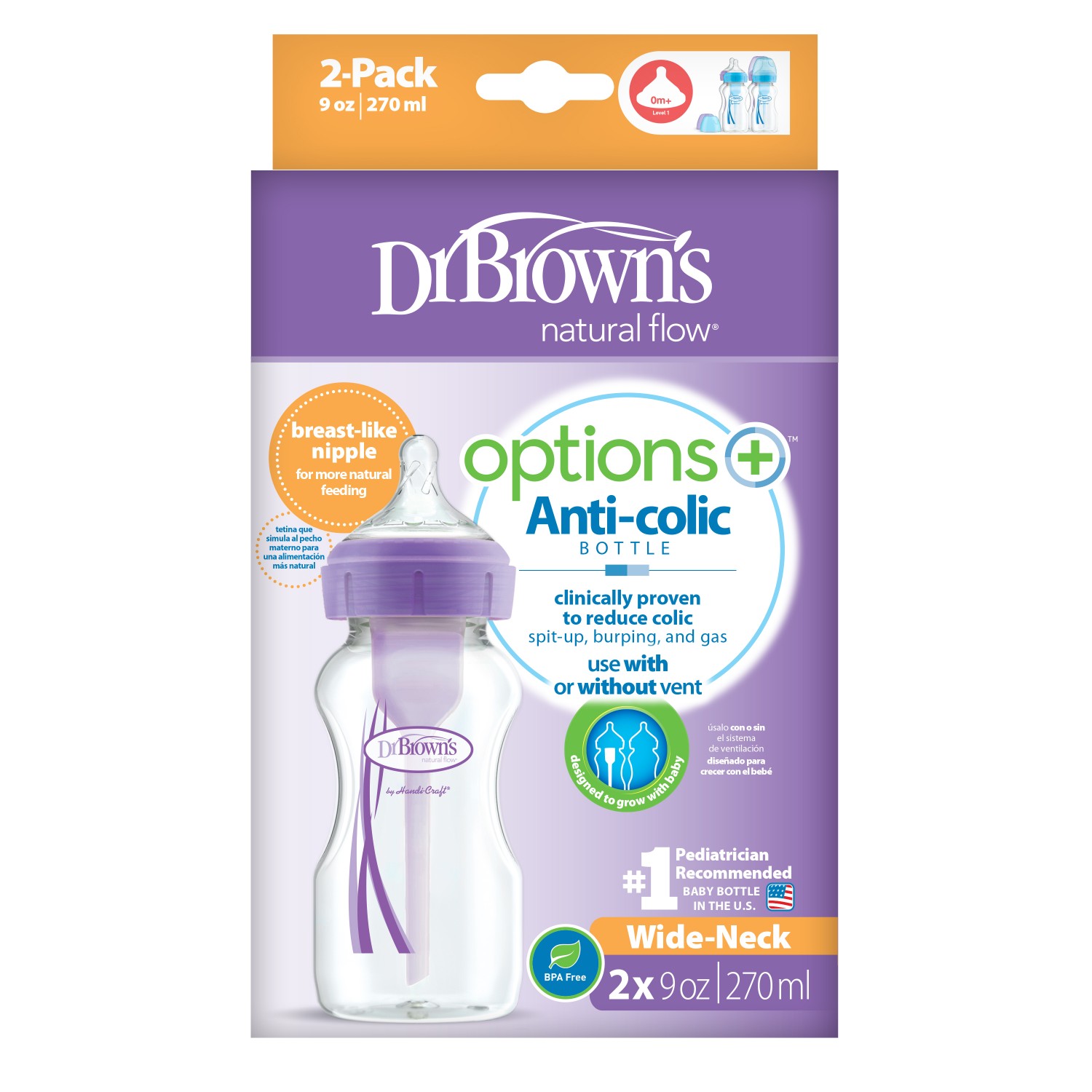 4 oz purple dr brown bottles