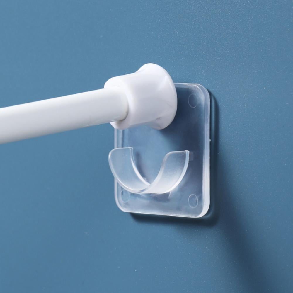 adhesive curtain rod holders