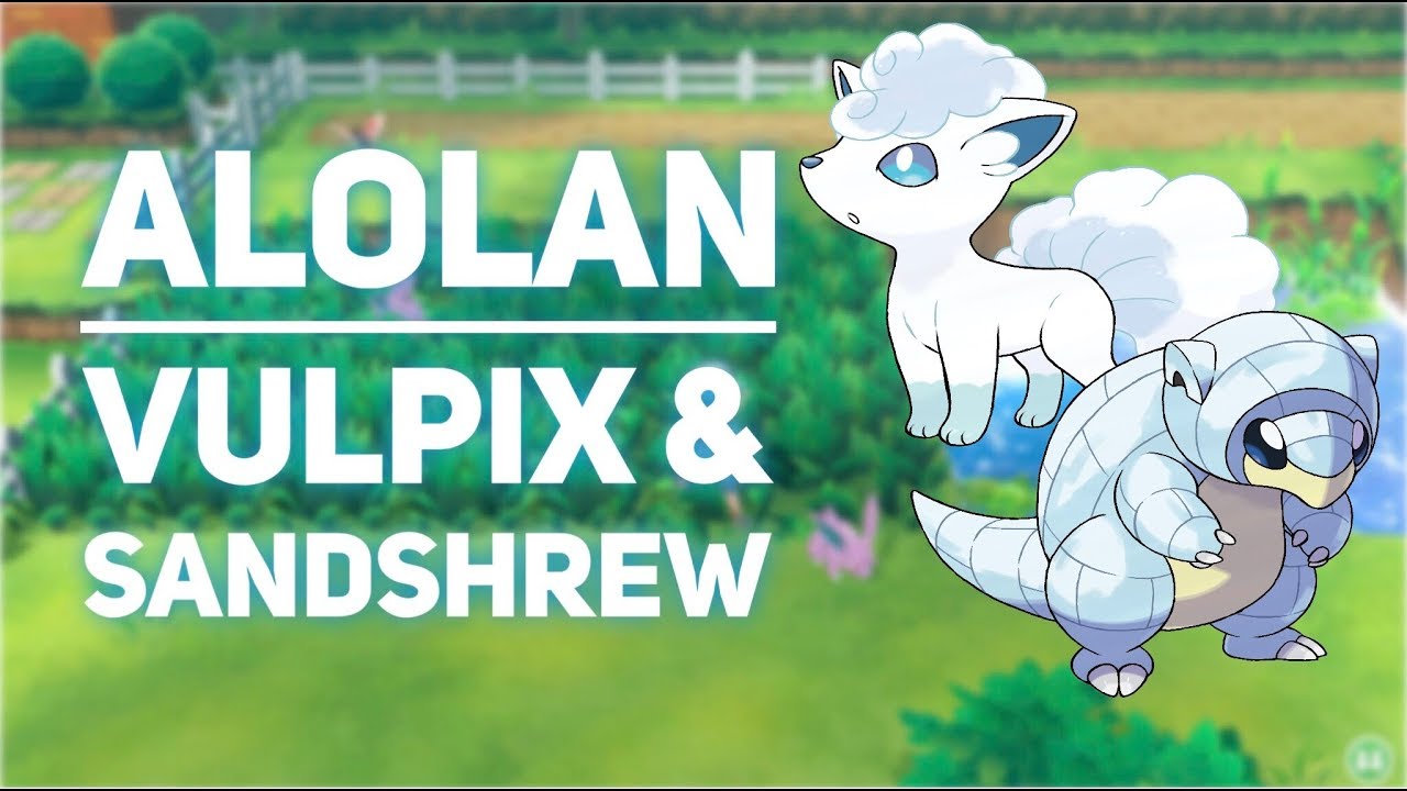 alolan vulpix pokemon lets go