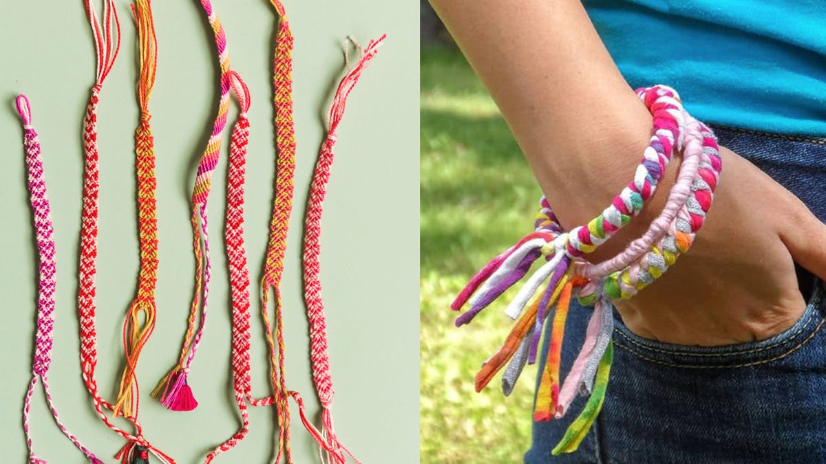 easy yarn bracelets