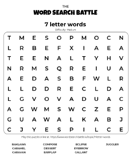 seven word finder