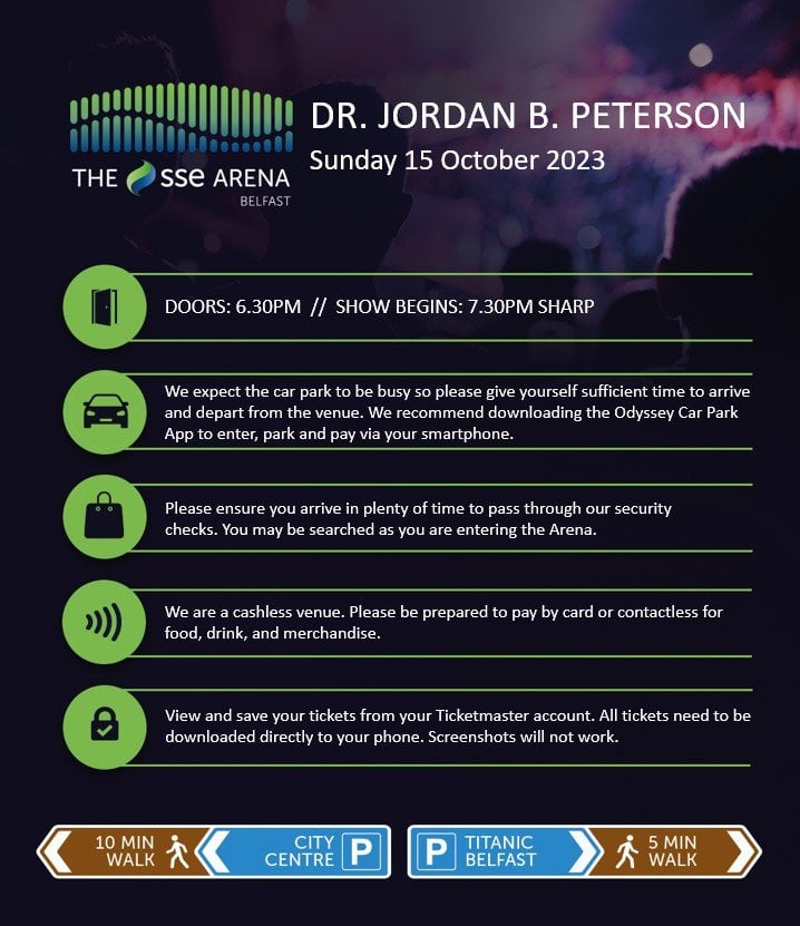 jordan peterson belfast